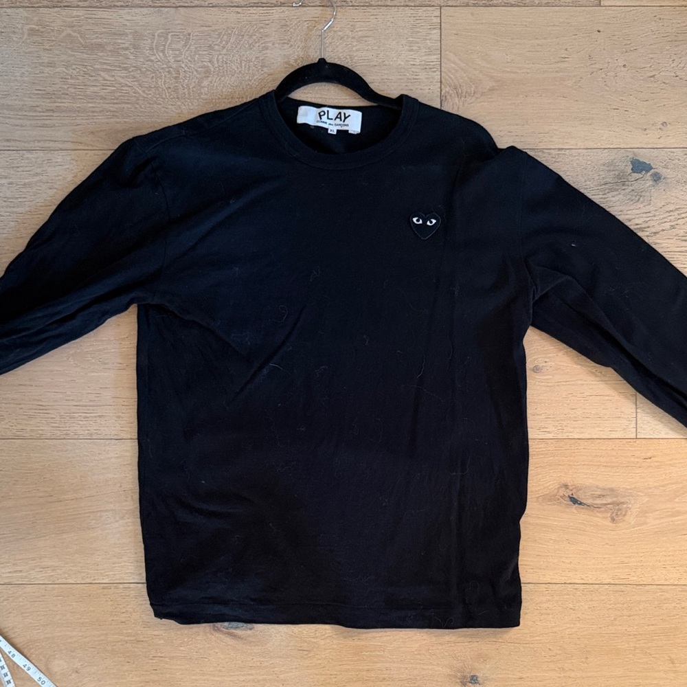 Comme des Garcons PLAY Black Long Sleeve Tee